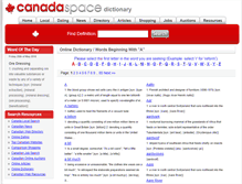 Tablet Screenshot of dictionary.canadaspace.com