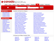 Tablet Screenshot of jobs.canadaspace.com